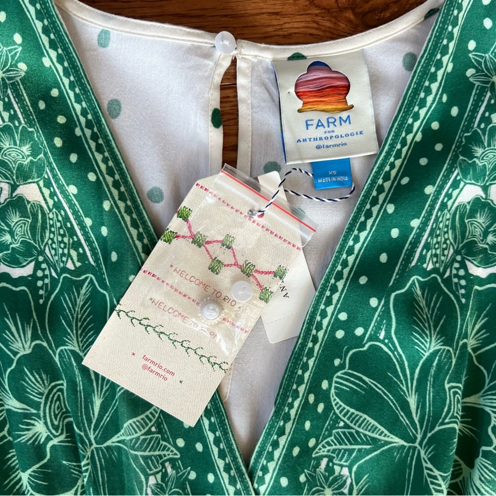Farm Rio for Anthropologie NWT XS jumpsuit - Picture 9 of 15